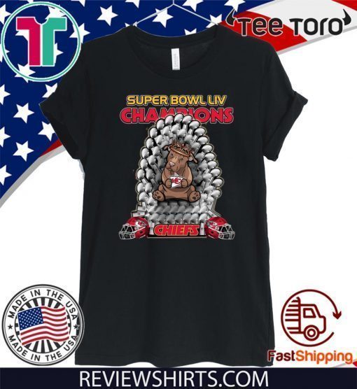 Pitbull Iron Throne Super Bowl LIV Champions Chiefs Shirts