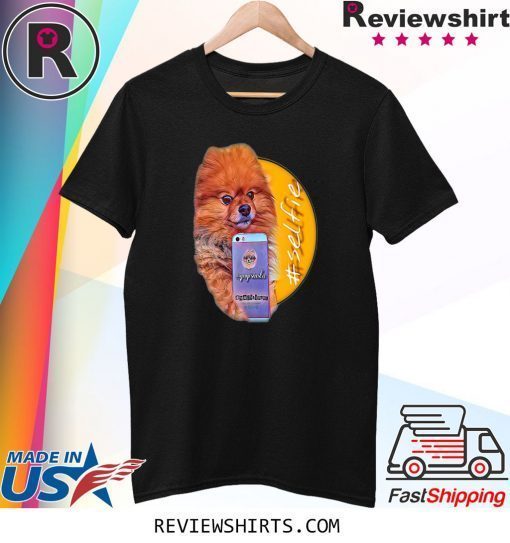 Pomeranian Dog Taking a Selfie Shirt