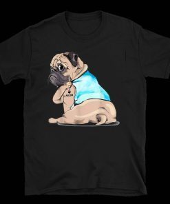 Pug Tattoos I Love MOM Sitting Funny Gift Mother's Day 2020 T-Shirt