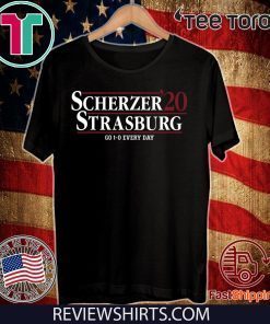 Scherzer Strasburg 2020 Go 1-0 Every Day T-Shirt