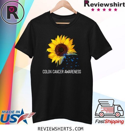 Sunflower Colon Cancer Awareness Costume Ribbon T-Shirt