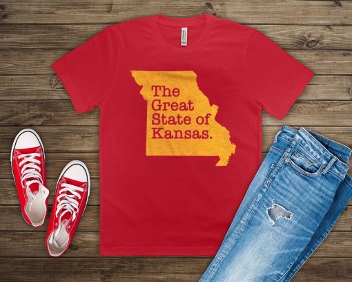 The Great State Of Kansas City Chiefs T-Shirts