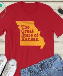 The Great State Of Kansas T-Shirt Kansas City Champion