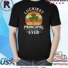 Vintage Luckiest Principal Ever Matching St Patricks Day Shirt