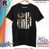 Vintage Proud US Army Dad American Flag Gift Veteran Day T-Shirt