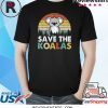 Vintage Save The Koalas Bear Australian Animal Lovers Gifts Shirt