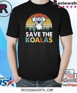 Vintage Save The Koalas Bear Australian Animal Lovers Gifts Shirt