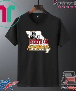 Your Corner Funny The Great State of Kansas American Football T-Shirt