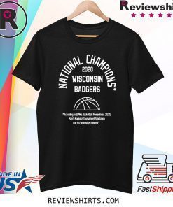 2020 NATIONAL CHAMPIONS SHIRT WISCONSIN BADGERS