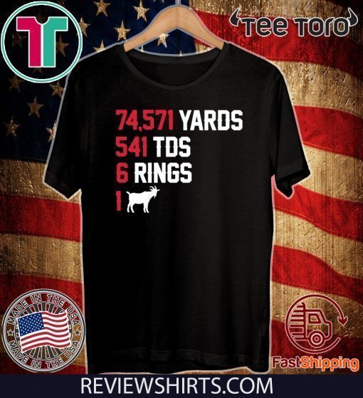 6 Rings 1 GOAT T-Shirt - New England Football