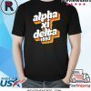 Alpha-Xi-Delta Sorority Retro Vintage Sisterhood Greek Shirt