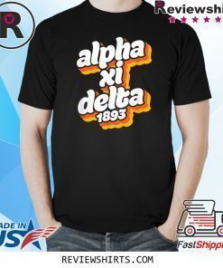 Alpha-Xi-Delta Sorority Retro Vintage Sisterhood Greek Shirt