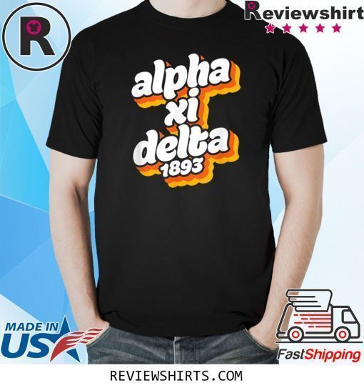 Alpha-Xi-Delta Sorority Retro Vintage Sisterhood Greek Shirt