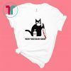 Black Cat Wash your damn hand shirt