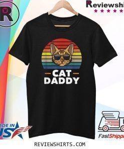 Cat Daddy Vintage Bengal Cat Style Distressed Retro T-Shirt