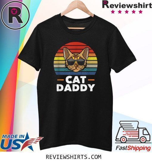 Cat Daddy Vintage Bengal Cat Style Distressed Retro T-Shirt