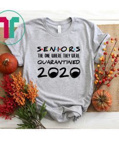 Class Of 2020 Graduation Senior Funny Quarantine White T-Shirt