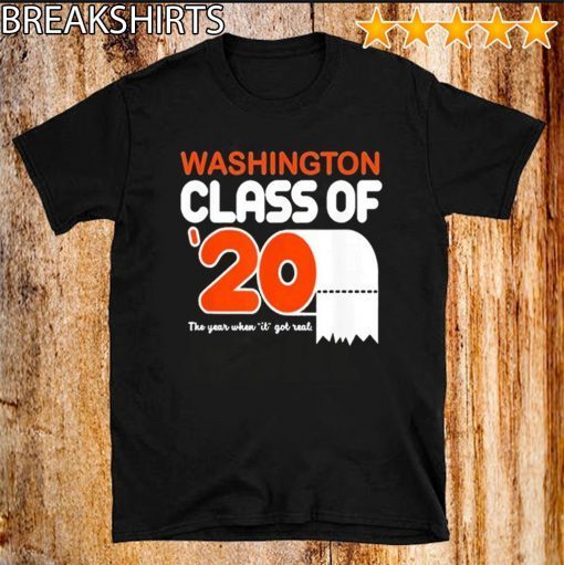 Class Of 2020 Toilet Paper Senior Washington For T-Shirt