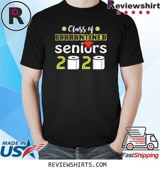 Class of 2020 Quarantined Seniors Flu Virus Quarantine Grad Emoji Shirt