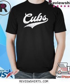 Cubs Vintage Wildlife Script Shirt