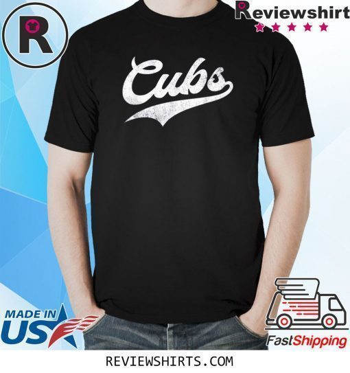 Cubs Vintage Wildlife Script Shirt