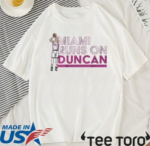 Duncan Robinson Shirt - Miami Runs on Duncan