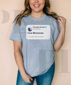 D’angelo Russell Tweet I Love Minnesota Shirt