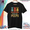 Easter Bunny Hanging With My Peeps Retro Vintage Shirt