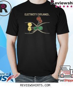 Electricity Explained Funny Ohm Volt Ampe Physics Shirt