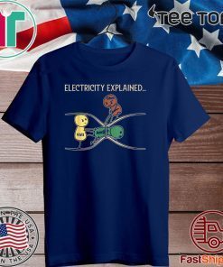 Electricity Explained Funny Ohm Volt Ampe Physics T-Shirt