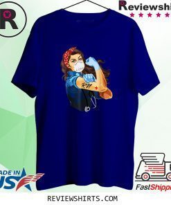 Face Medical Mask Strong RN Registered NURSE Surgical Health Shirt