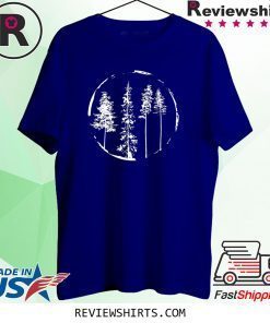 Floral Forest Circle Tree T-Shirt