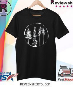 Floral Forest Circle Tree T-Shirt