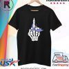 Fuck Esophageal Cancer Middle Finger Periwinkle Ribbon T-Shirt
