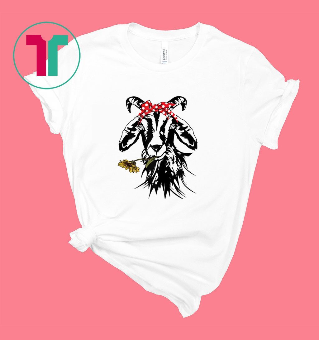 Goats Bandana Farm Animal Lover Funny Goat Graphics Shirt