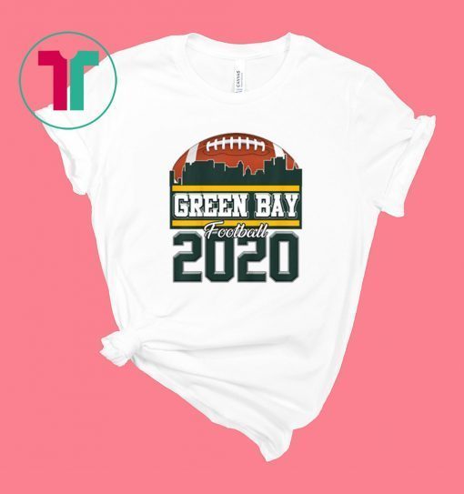 Green Bay Skyline Retro Football TShirt 2020 Wisconsin Sports Shirt