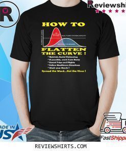 How To Flatten The Curve Health System Flu Support Shirt