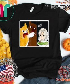 Madoka Yelling And Garfield Woman Cat Meme Shirt