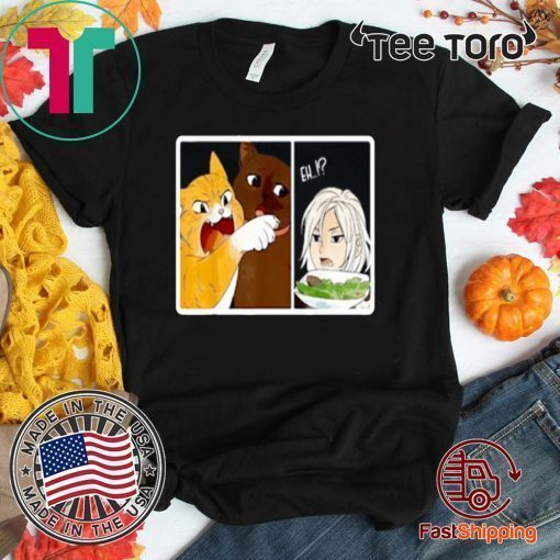 Madoka Yelling And Garfield Woman Cat Meme Shirt