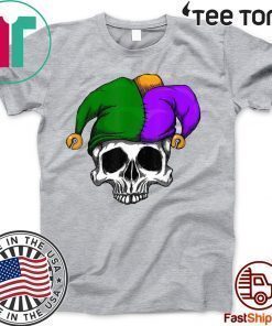 Mardi Gras Carnival Mask Sugar Skull Jester Clown Official T-Shirt