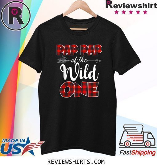 Pap Pap Of The Wild One Plaid Matching Family Apparel T-Shirt