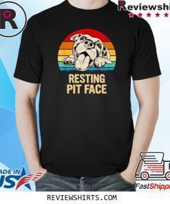 Pitbulls Resting Pit Face T-Shirt