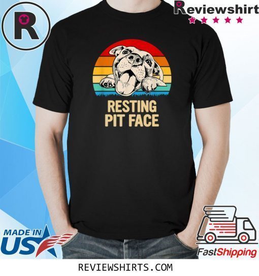 Pitbulls Resting Pit Face T-Shirt