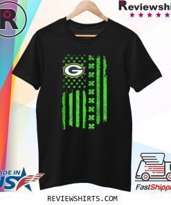 St Patricks Day Irish American Flag Paddy Green Bay Packer Shirt