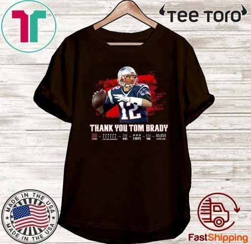 Thank You Tom Brady Patriots 2020 T-Shirt