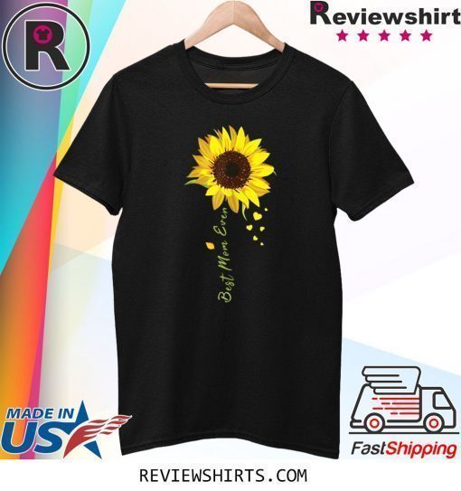 Womens Best Mom Ever Sunflower Costume Mothers Day T-Shirt