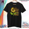 Womens In A World Full Of Grandmas Be Nonnie Sunflower Butterfly T-Shirt