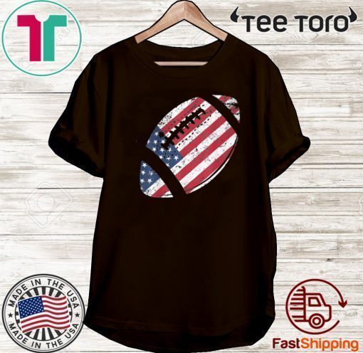 American Football 4th July American Flag Patriotic Shirt