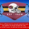 American Football Team Arizona Cardinals Face Mask – Filter Face Mask Activated Carbon