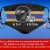 American Football Team Baltimore Ravens Face Mask – Filter Face Mask Activated Carbon PM2.5